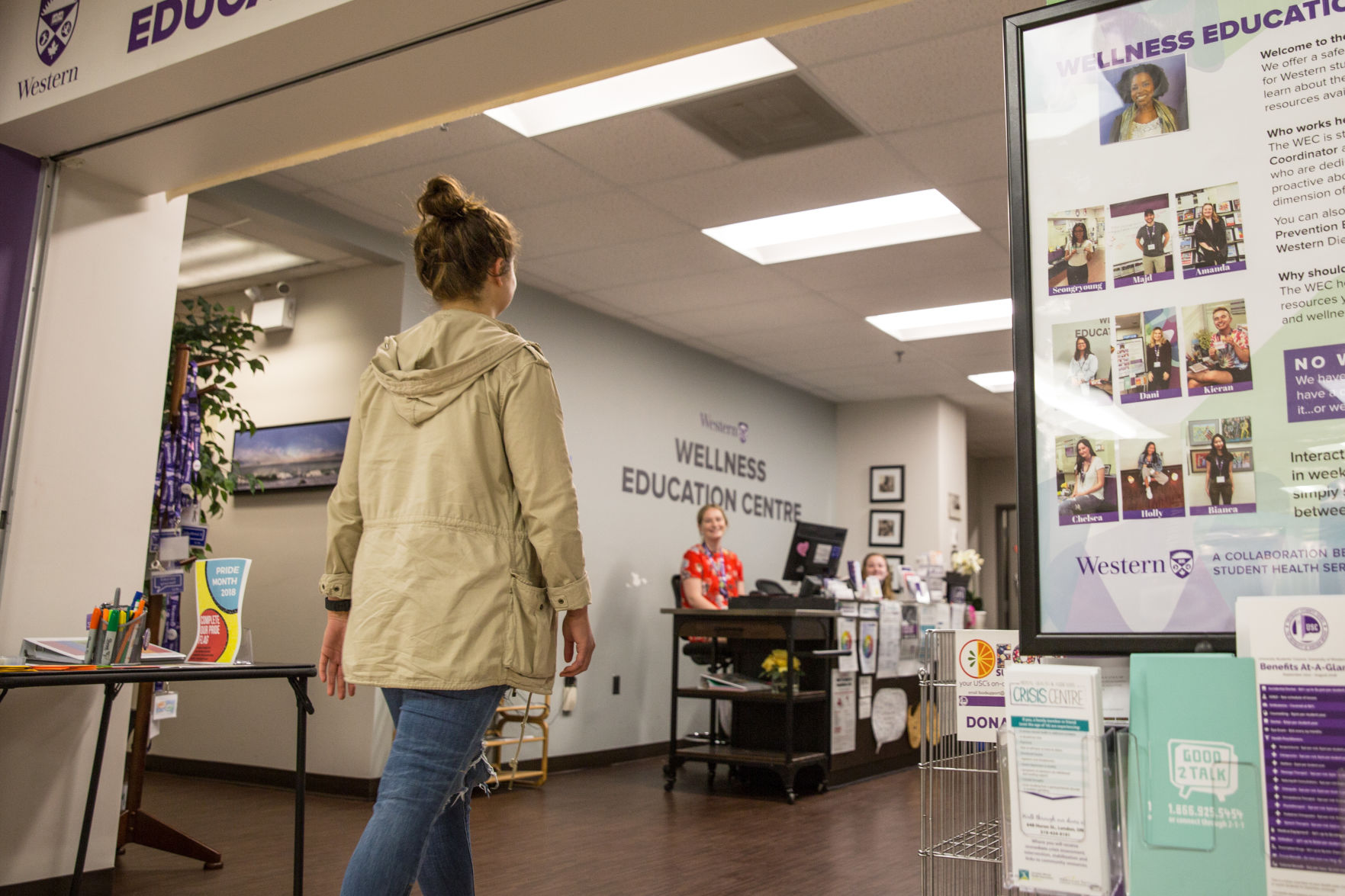 Mental health resources on campus (photo)